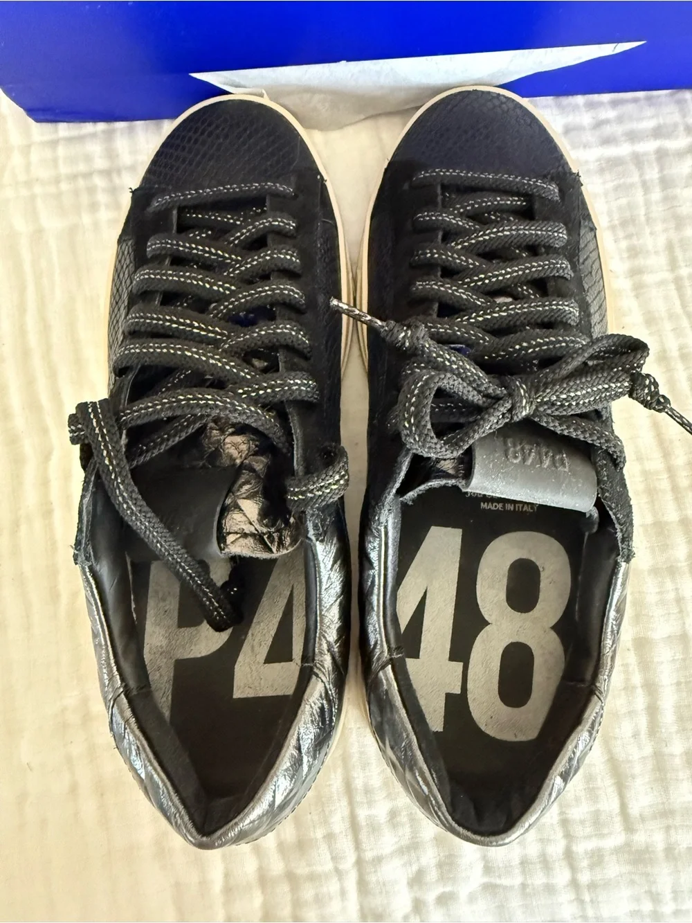NIB P448 Jack Cheope Nero Sneakers Size 39